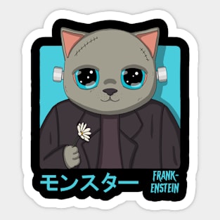 Frankenstein Neko Sticker